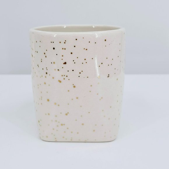 Anthropologie Mug Gold Glitter Gilded Shape Monogrammed C Coffee Tea Cocoa Cup - Picture 8 of 11